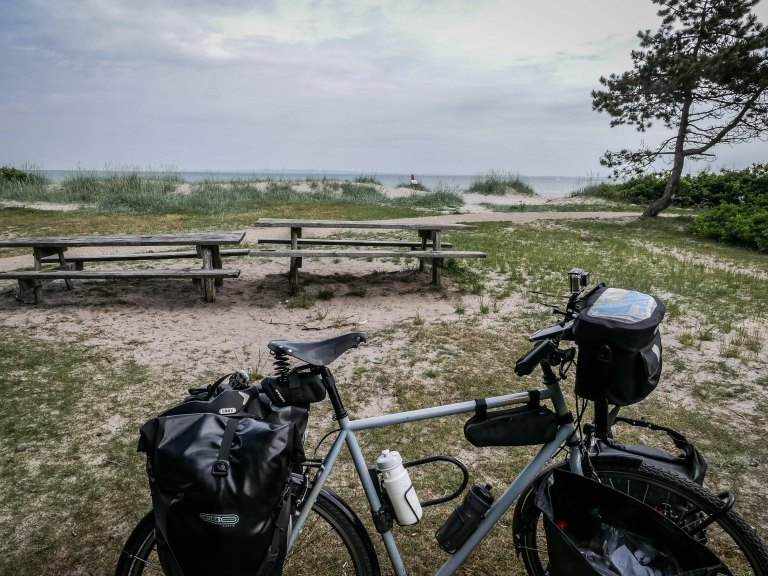Denmark-beach-bike-bench