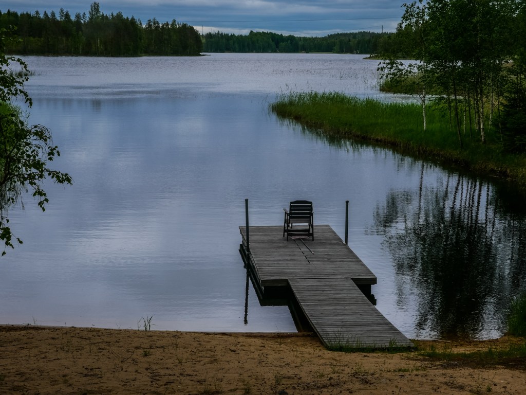 Finland-evening-lake-chair